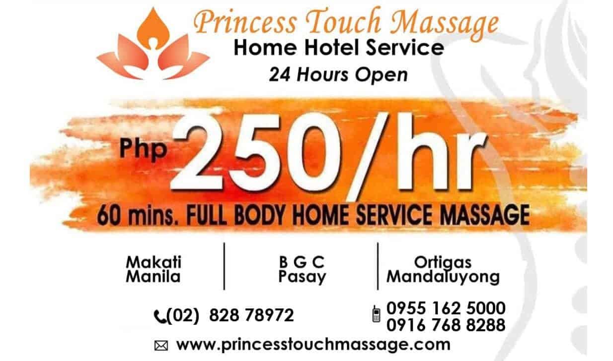 Princess Touch Home Service Massage Home And Hotel Service Massage In Makati And Pasay